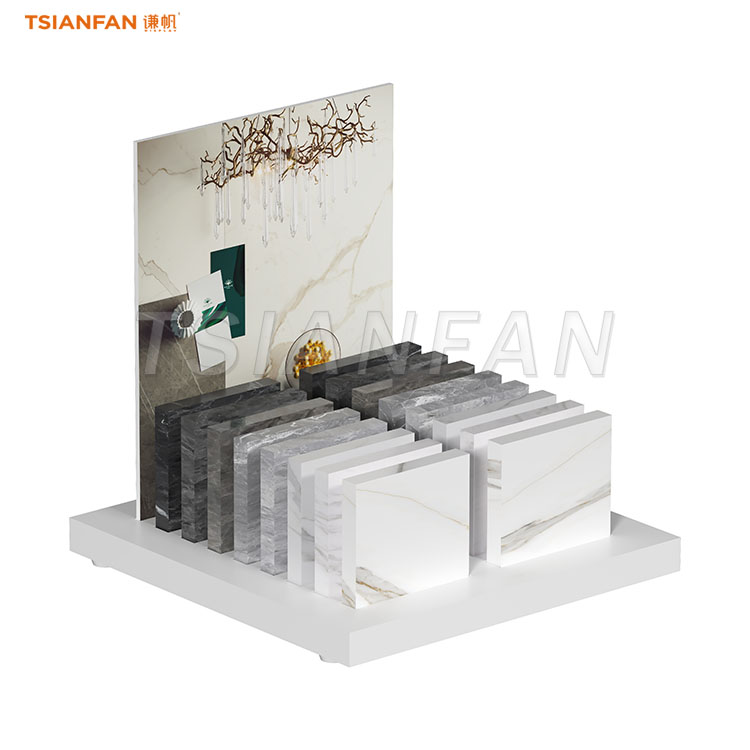 artificial stone countertop display rack stone storage rack-SRT140